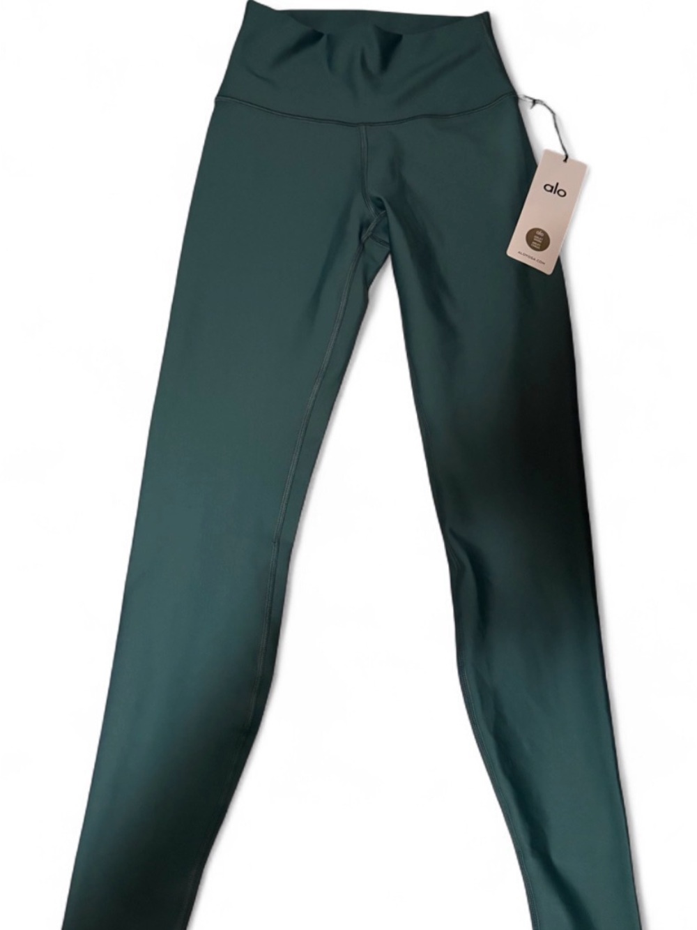 ALO Yoga High-Rise Leggings in Deep Forest Green